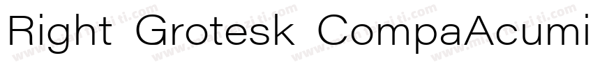 Right Grotesk CompaAcumin Variable字体转换